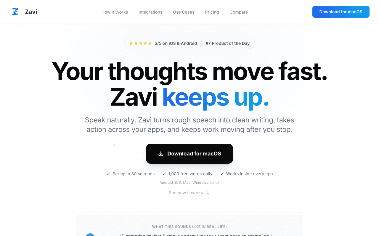 Zavi AI - Voice to Action Os