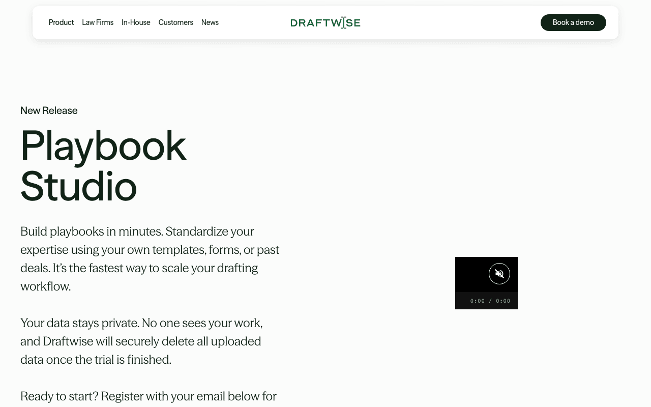 Draftwise Playbook Studio
