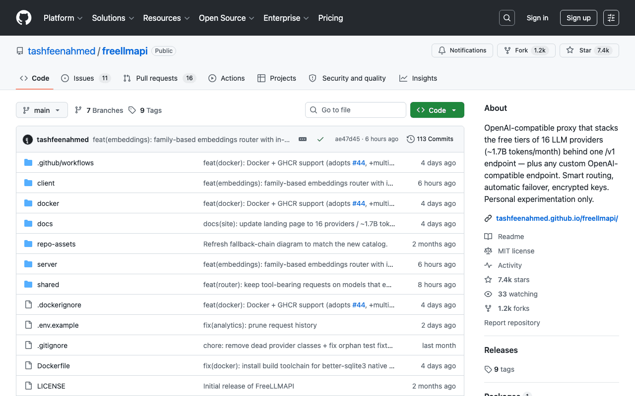 Free LLM API