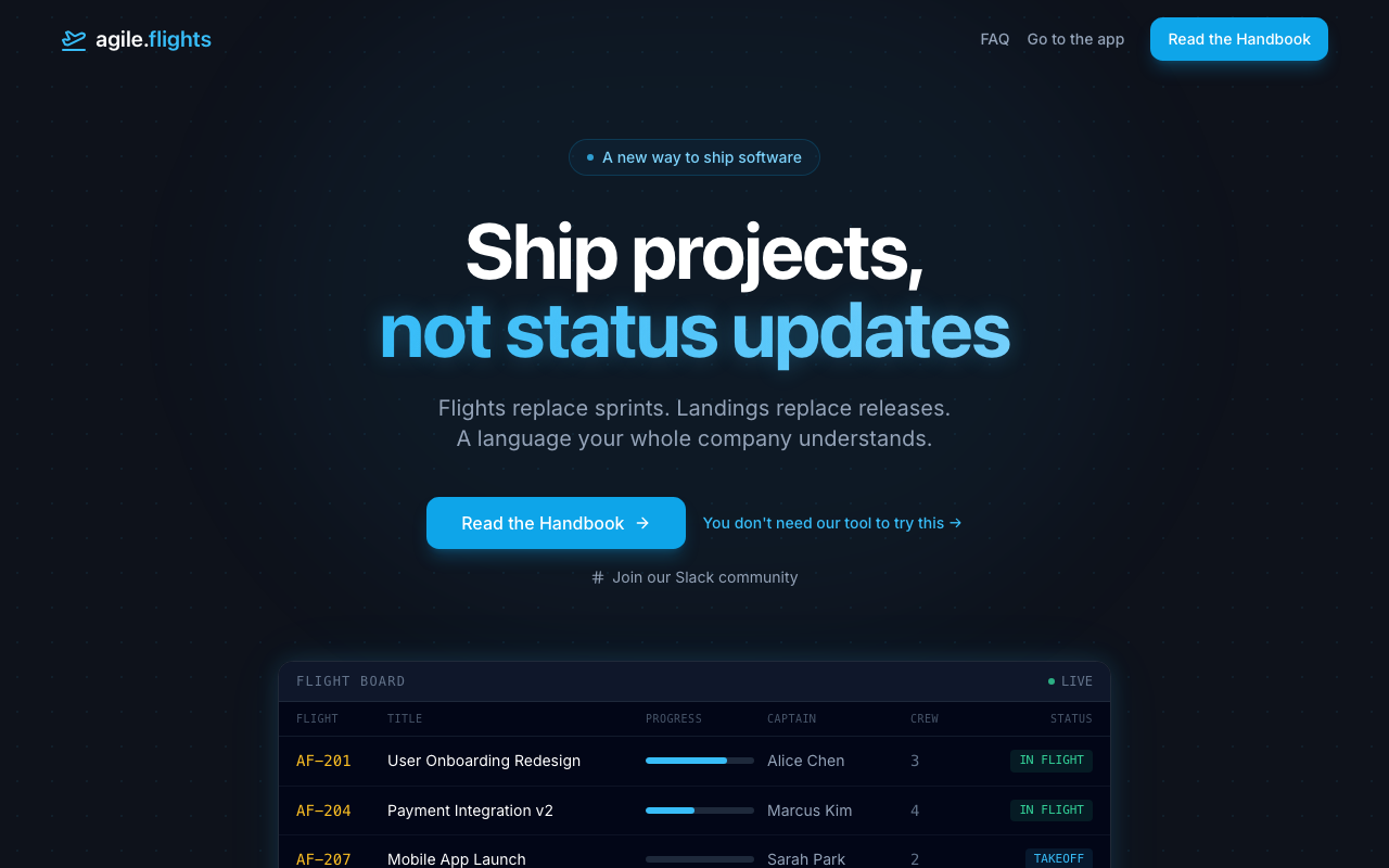 agile.flights