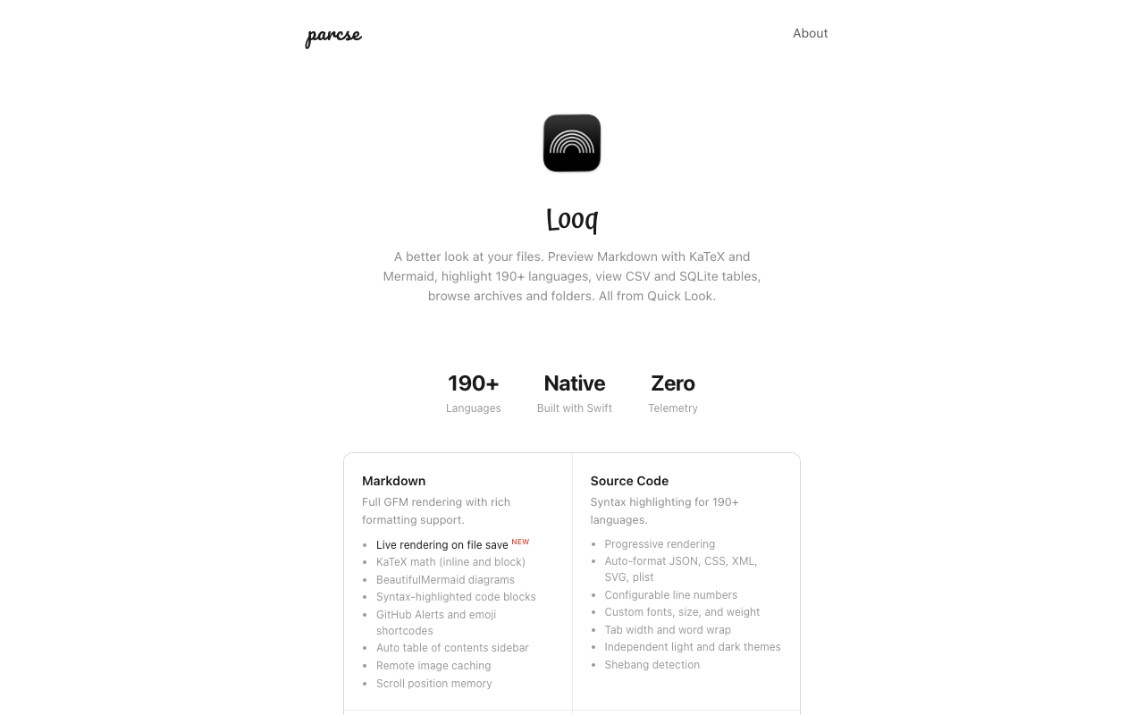Looq: Preview Files