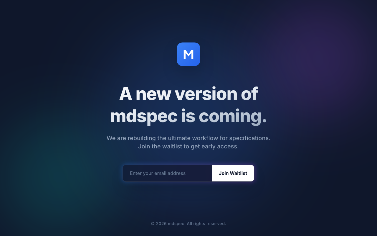 mdspec.dev