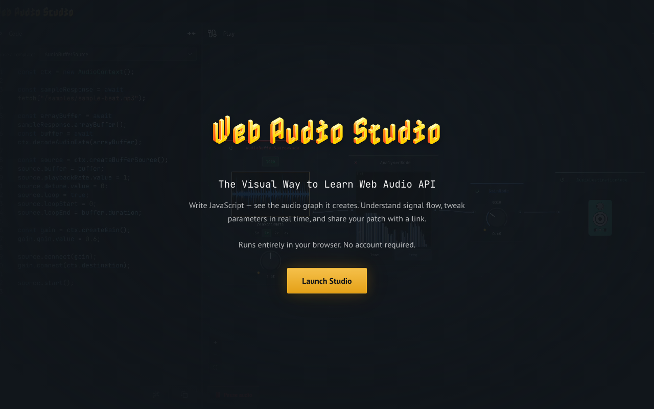 Web Audio Studio